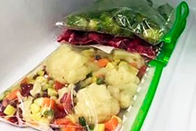 Пакеты-слайдеры для заморозки и хранения продуктов